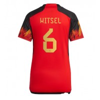 Camiseta Bélgica Axel Witsel #6 Primera Equipación para mujer Mundial 2022 manga corta
